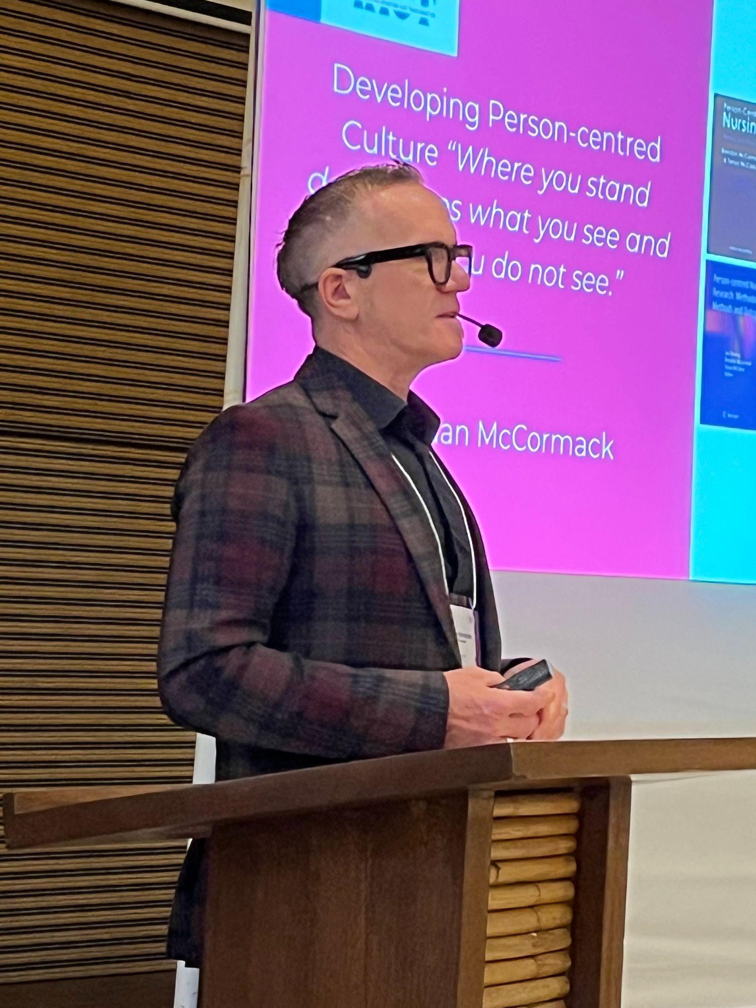 Professor Brendan McCormack leading the iACT-GVMC leadership summit