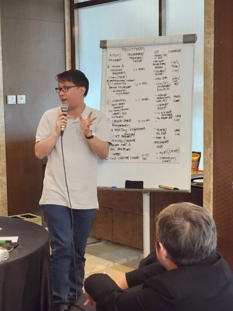 Workshop presenter discussing the SOAR 2030 action plan